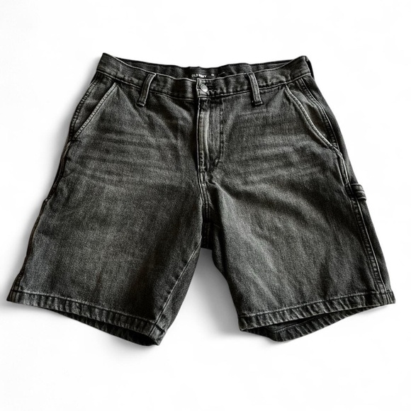 Old Navy Men's Grey Cargo Skater Denim Jean Shorts - Picture 1 of 4